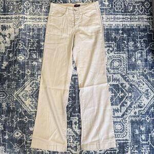NYDJ Women’s Linen Blend Trouser Pants Sz 00P Beige Made In USA